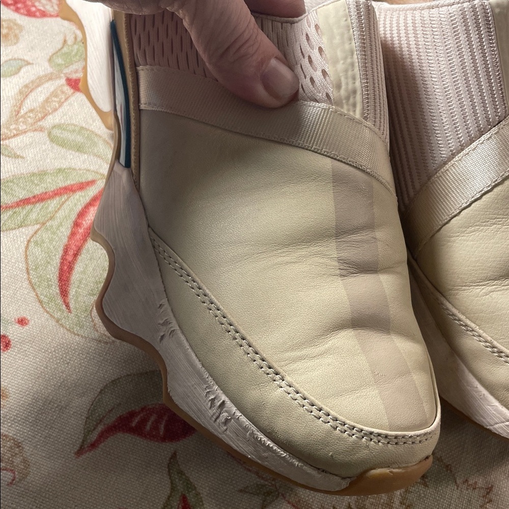 Sorel Kenetic Impact II Mule Slip On Beige and Teal Mesh Sneakers - Picture 12 of 12